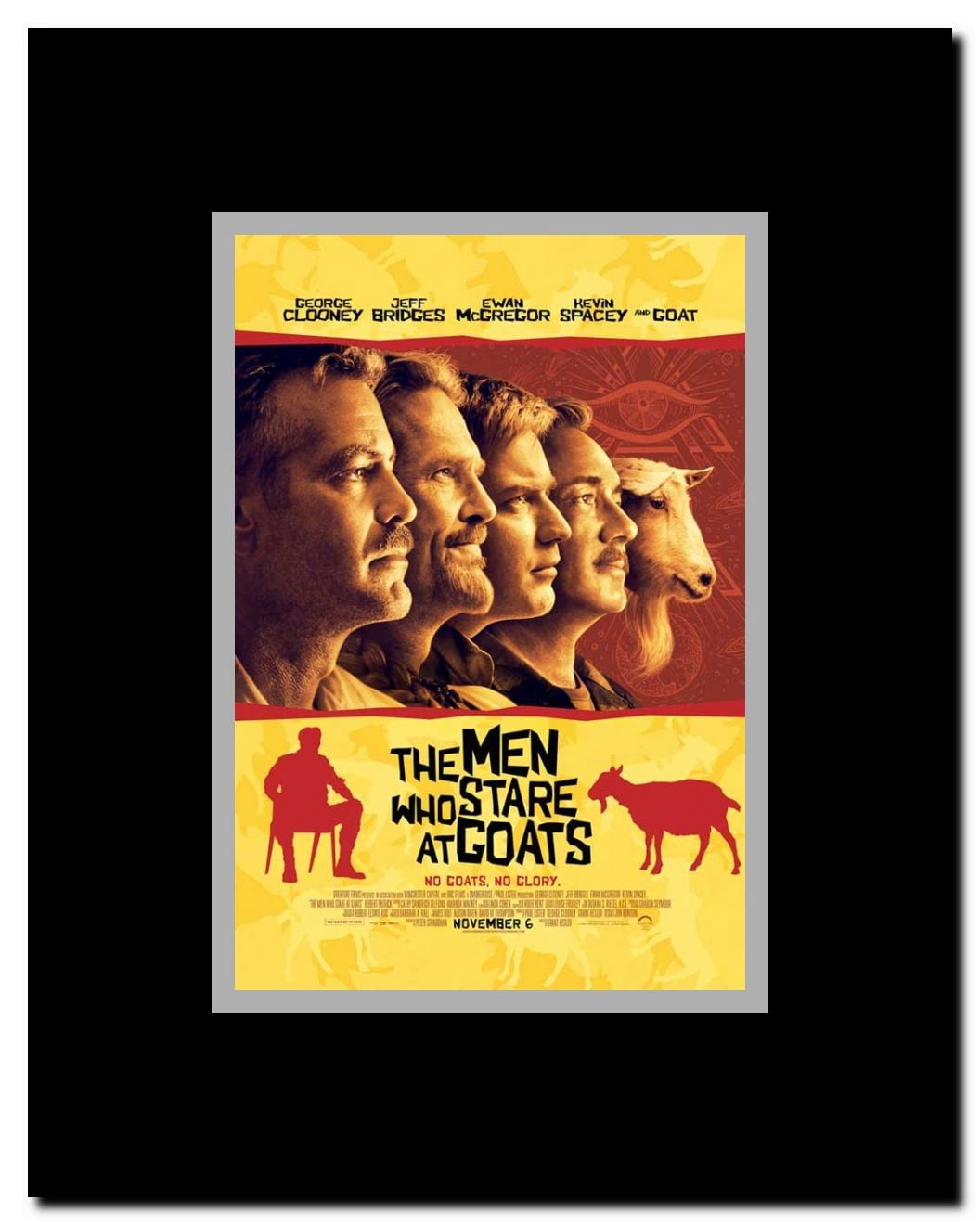 The Men Who Stare at Goats Framed Movie Poster