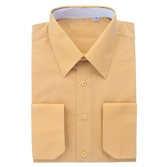 The Men's Shirts Regular Fit Solid Colors Dress Shirts