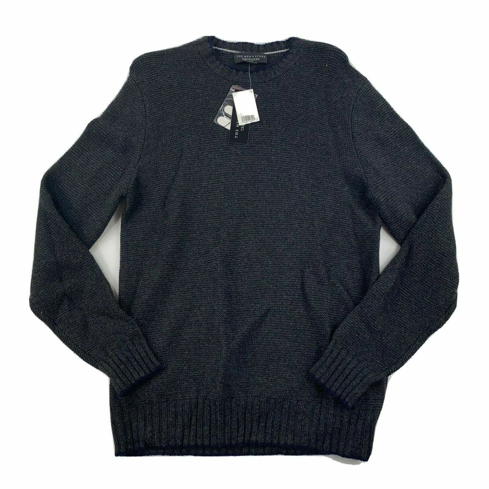 The Men's Store Designer Brand Wool/Cashmere Tipped Crewneck Sweater ...