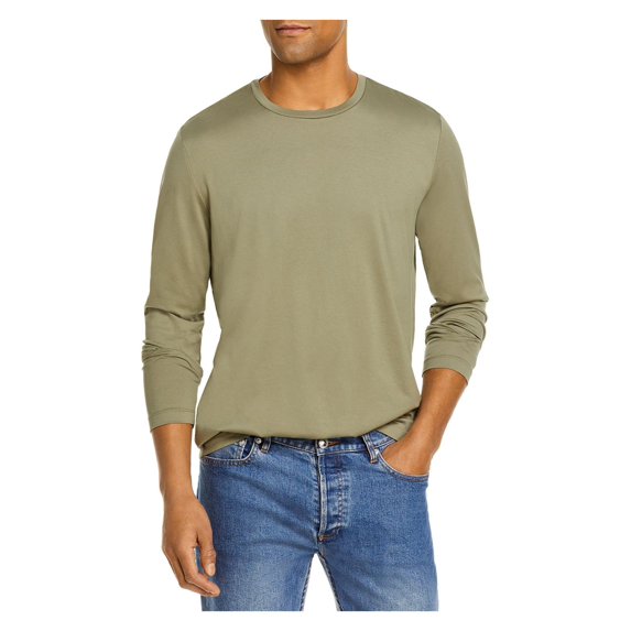The Men's Store Mens Cotton Crewneck T-Shirt Green M