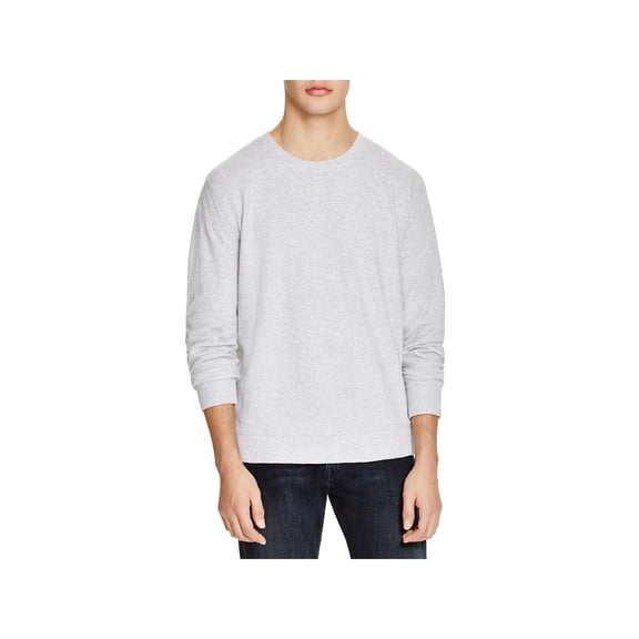 The Men's Store Mens Cotton Terry Cloth Crew Sweatshirt Gray XL