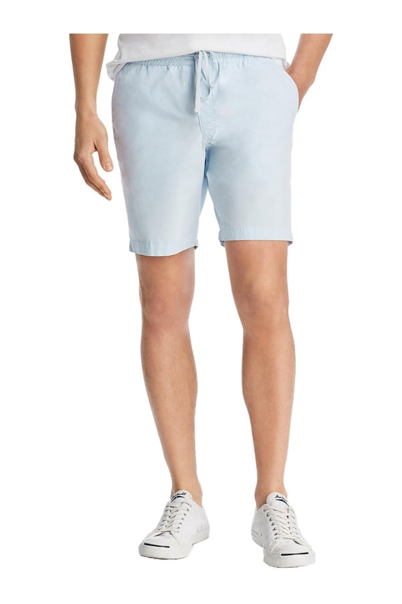 Mens Dock Poplin Casual Shorts Blue 38