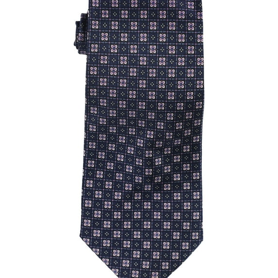 The Men's Store Mens Florette Neat Self-tied Necktie, Blue, One Size