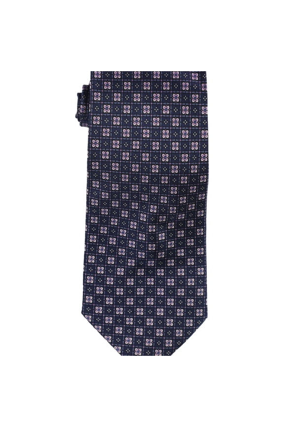 Mens Florette Neat Self-tied Necktie, Blue, One Size