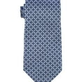 thumbnail image 1 of The Men's Store Mens Geo Neat Silk Self-tied Necktie, Blue, One Size, 1 of 1
