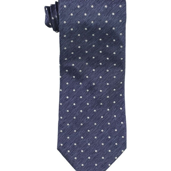 The Men's Store Mens Heathered Dot Self-tied Necktie, Blue, One Size