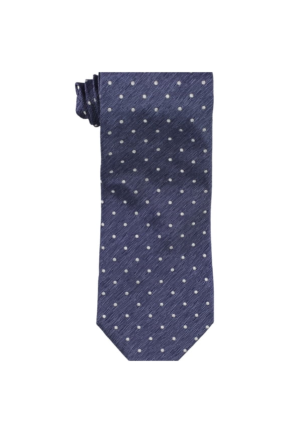 Mens Heathered Dot Self-tied Necktie, Blue, One Size