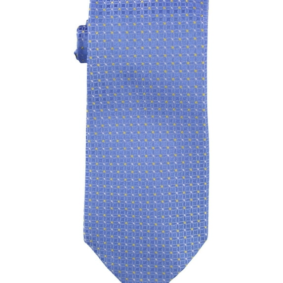 The Men's Store Mens Linked Circles Self-tied Necktie, Blue, One Size