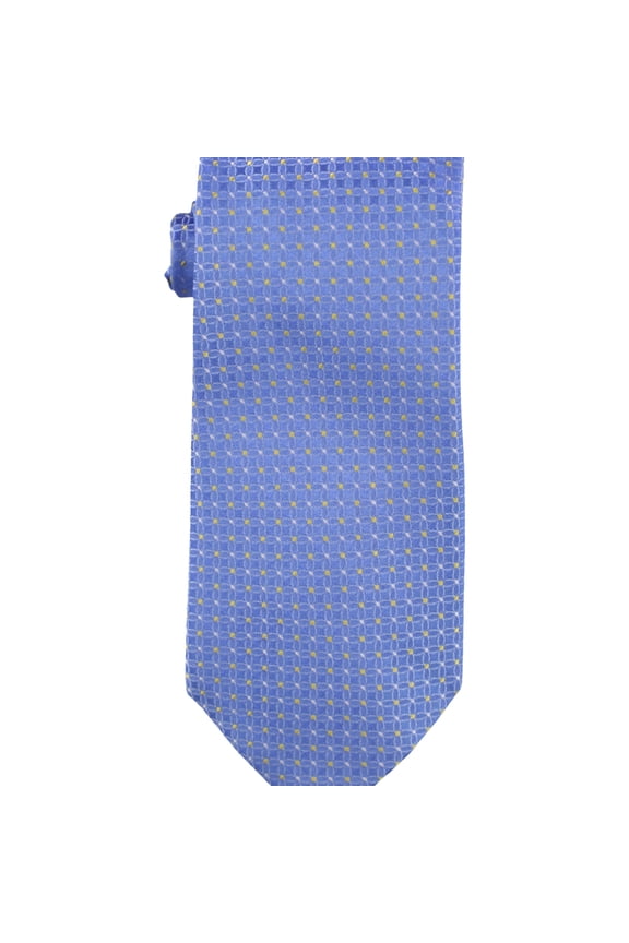 Mens Linked Circles Self-tied Necktie, Blue, One Size