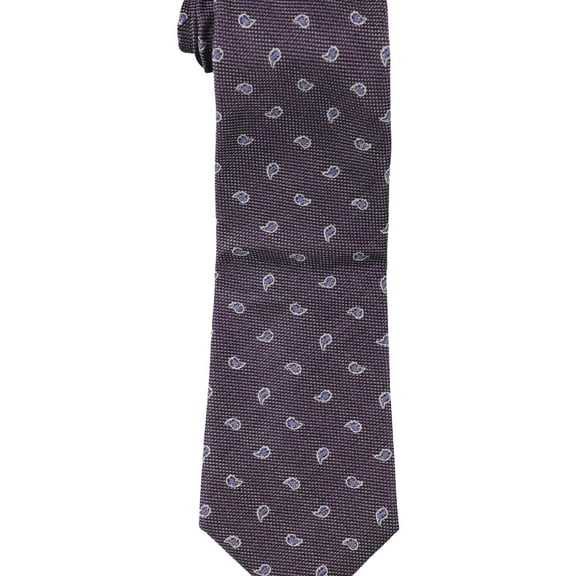 The Men's Store Mens Merridian Medallion Self-tied Necktie, Purple, One Size