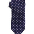 thumbnail image 1 of The Men's Store Mens Mini Floral Self-tied Necktie, Blue, One Size, 1 of 1
