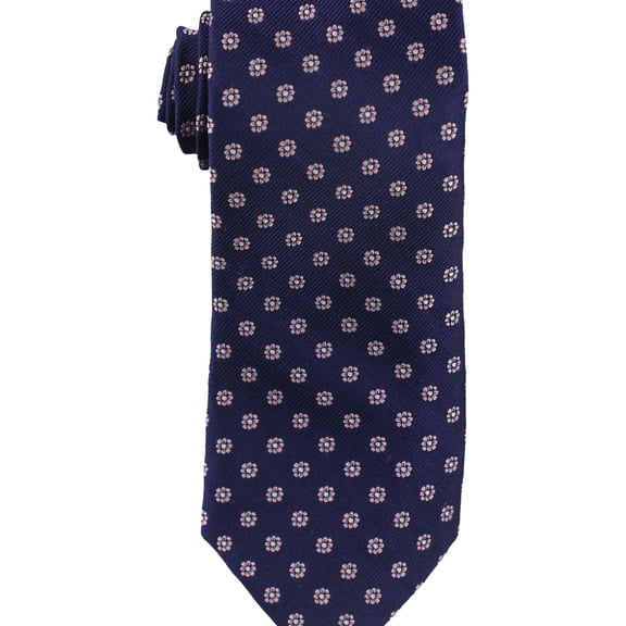 The Men's Store Mens Mini Floral Self-tied Necktie, Blue, One Size