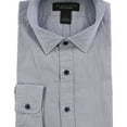 thumbnail image 1 of The Men's Store Mens Tattersall Button Up Shirt, Blue, Large, 1 of 1