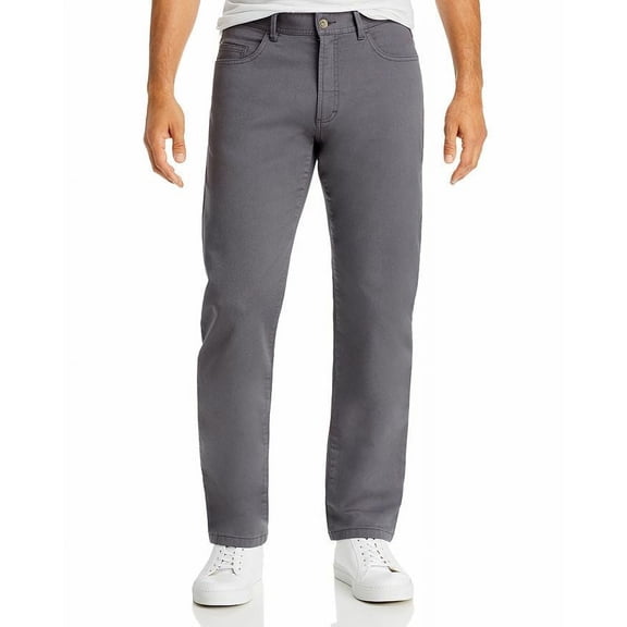 The Men's Store Premium Five-Pocket Slim Fit Stretch Chino Pants Pavement-36/34