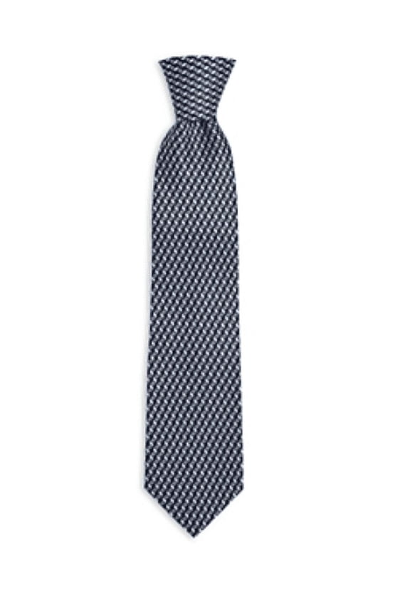 The Men's Store at Bloomingdale's Floral Grid Print Silk Classic Tie