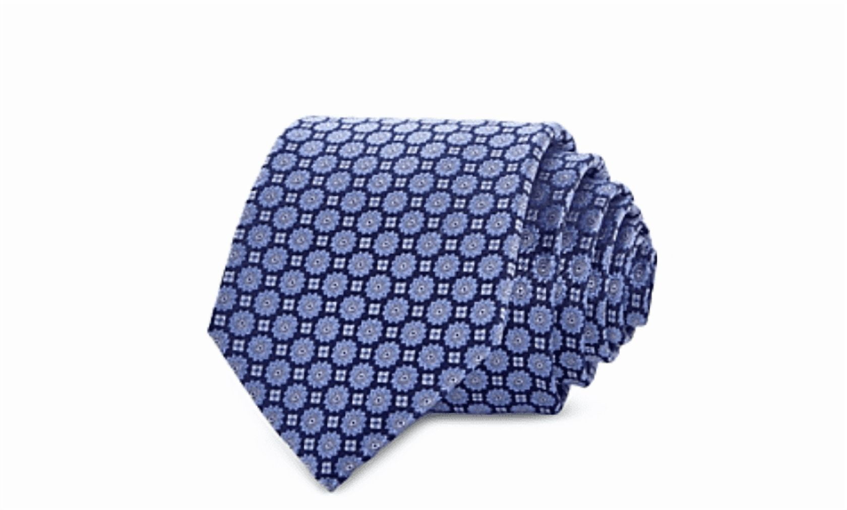 The Men's Store at Bloomingdale's Medallion Grid Silk Classic Tie