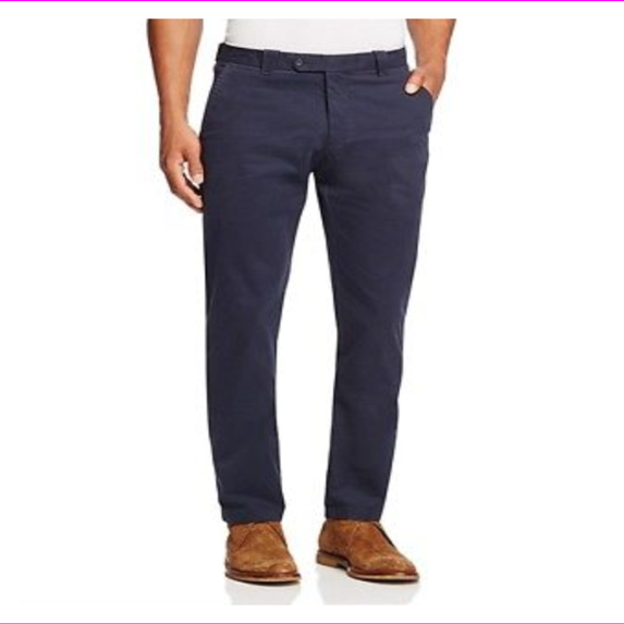 The Men's Store at Bloomingdale's Straight Fit Soft Brushed Pants 33X32/Blue