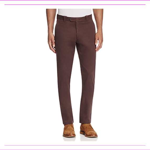 The Men's Store at Bloomingdale's Straight Fit Soft Brushed Pants 34W-30L/Brown