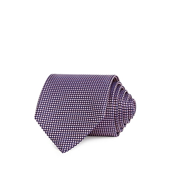 The Men's Store at Bloomingdales Navy Pink Woven Micro Neat Necktie OSFA
