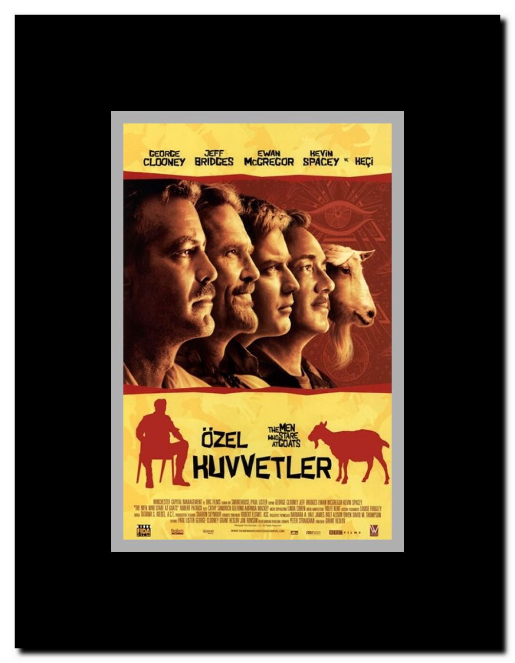 The Men who Stare at Goats - style A Framed Movie Poster