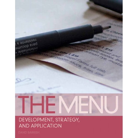 Pre-Owned The Menu: Development, Strategy, and Application (Paperback) by David Barrish