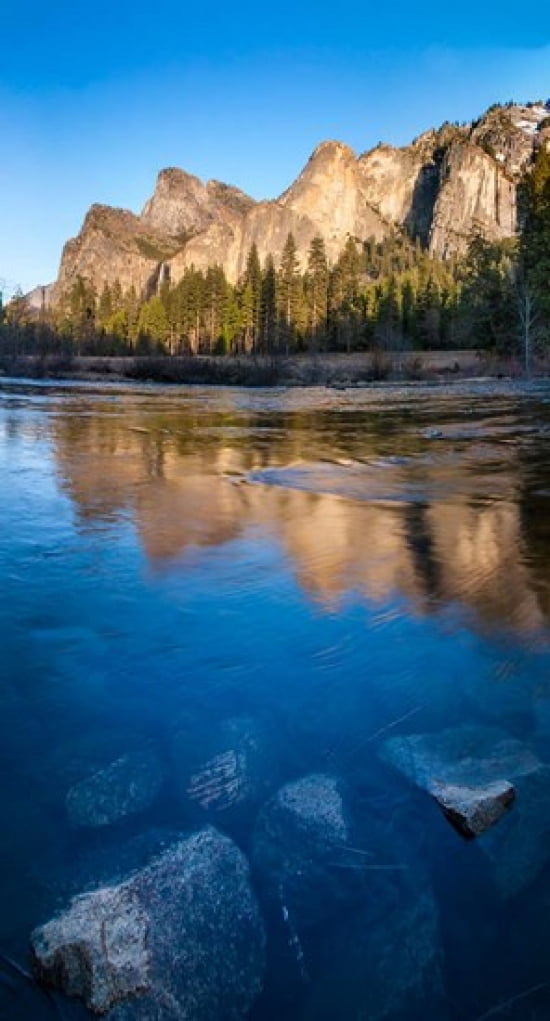 The Merced River in the Yosemite Valley Canvas Art - Anna Miller DanitaDelimont (24 x 43)