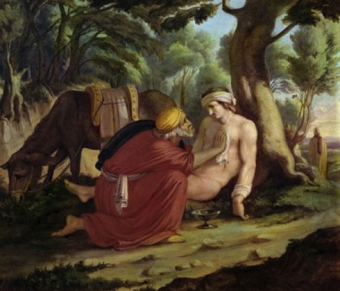 The Merciful Samaritan Carl Julius Milde (1803-1875German) Canvas Art - Carl Julius Milde (18 x 24)