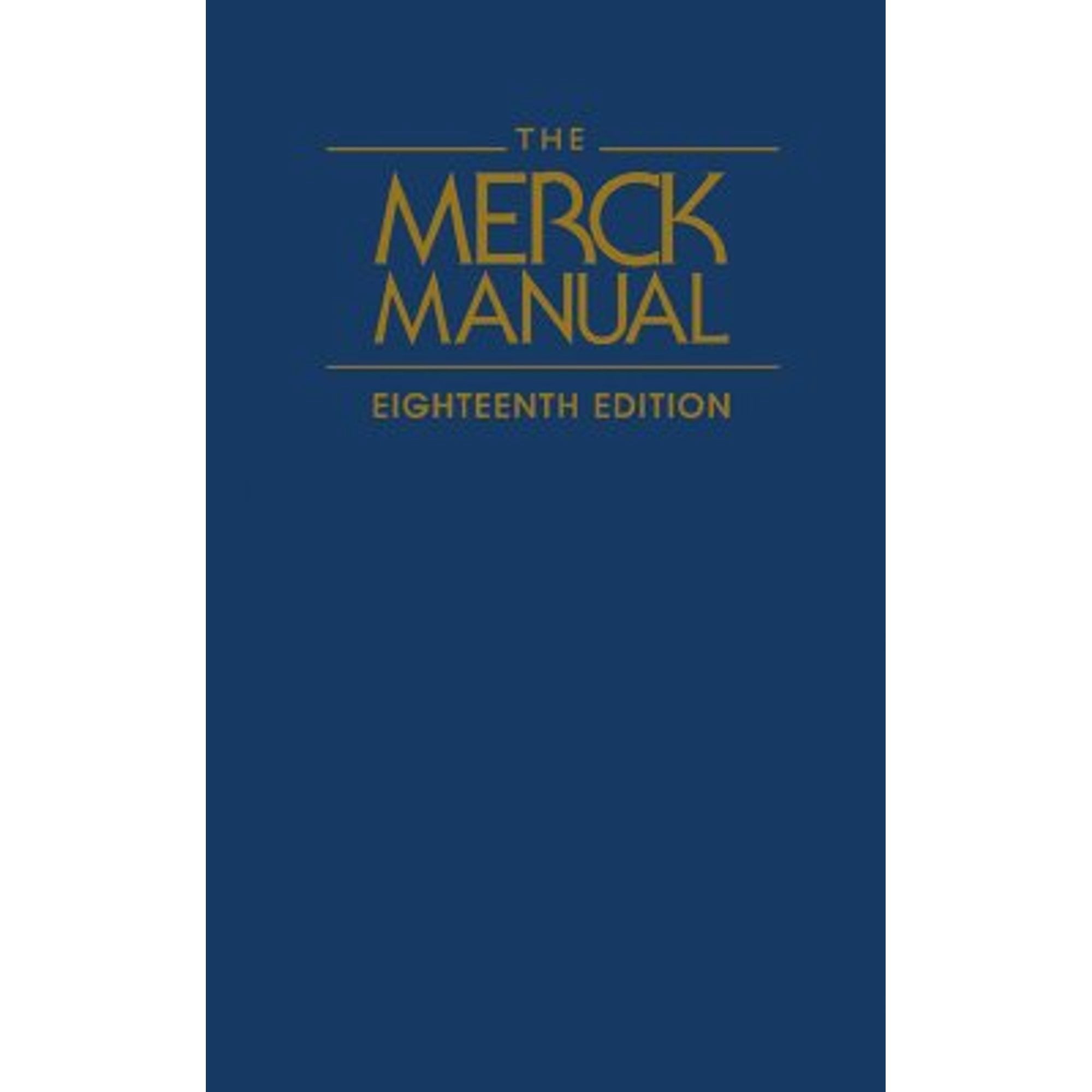 Pre-Owned The Merck Manual of Diagnosis and Therapy (Hardcover ...