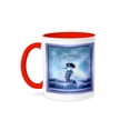 thumbnail image 1 of 3dRose, The Mermaid and the Moon, 15oz Two-Tone Red Mug, 1 of 7
