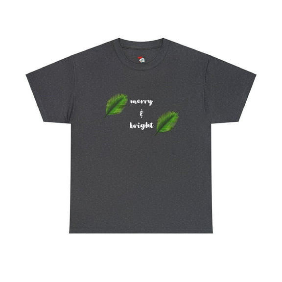 The "Merry And Bright " Christmas Xmas Tree Funny Holiday T-Shirt