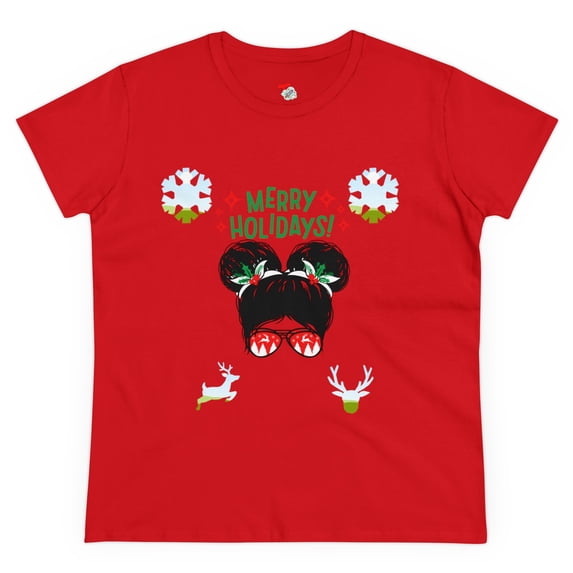 The"Merry Christmas Fashion" T-Shirt Girls Gift Holiday/Christmas