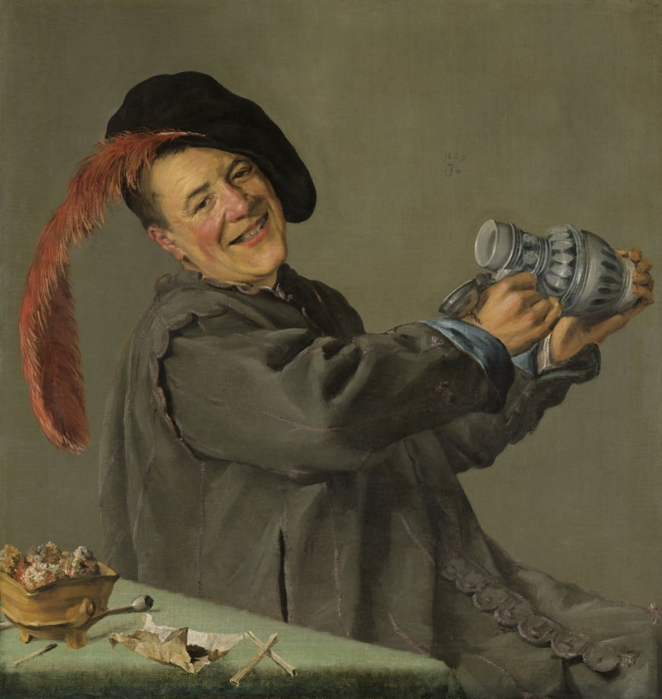 The Merry Drinker Canvas Art - (18 x 24)