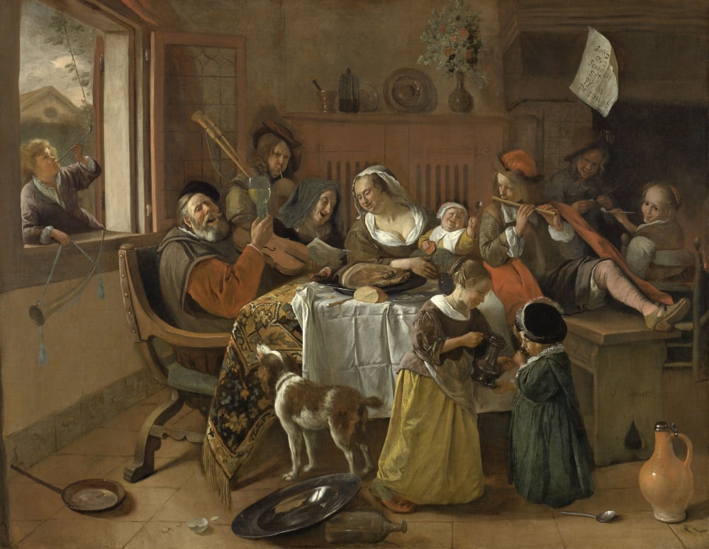 The Merry Family Canvas Art - (36 x 24)