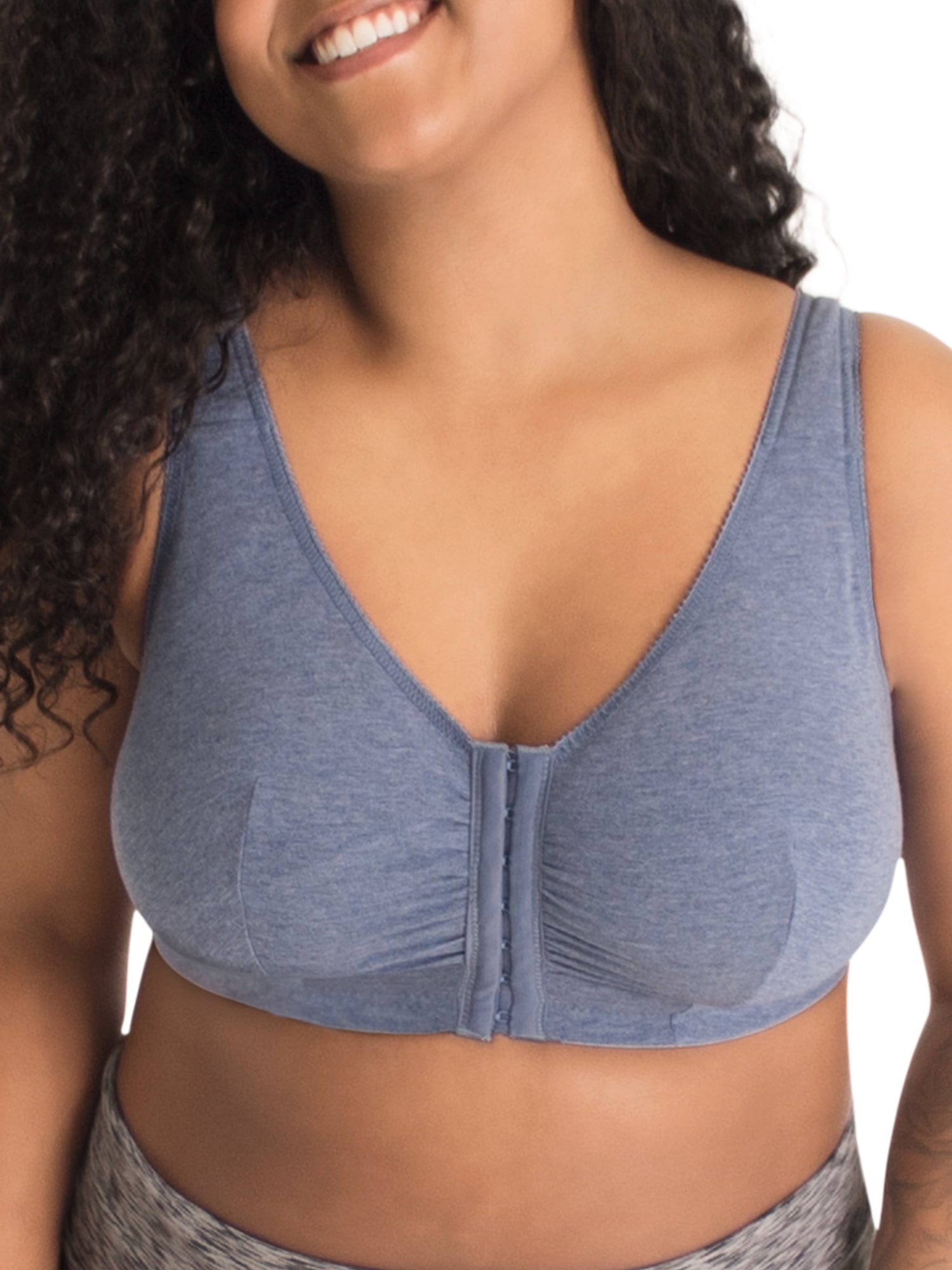 Leading Lady The Meryl - Cotton Front-closure Comfort & Sleep Bra In Warm  Taupe, Size: 52f/g/h : Target