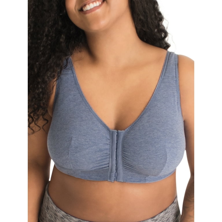 Leading Lady The Meryl - Cotton Front-closure Comfort & Sleep Bra In Warm  Taupe, Size: 44c/d/dd : Target