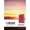 thumbnail image 1 of The Message/Large Print Bible (Numbered Edition)-Dusty Rose Floral LeatherLook, 1 of 1