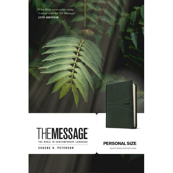 The Message Personal Size (Leather-Look, Black) : The Bible in Contemporary Language (Hardcover)