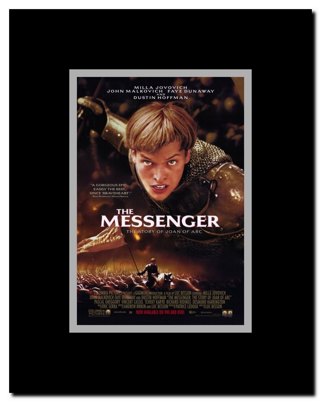 The Messenger: The Story of Joan of Arc Framed Movie Poster