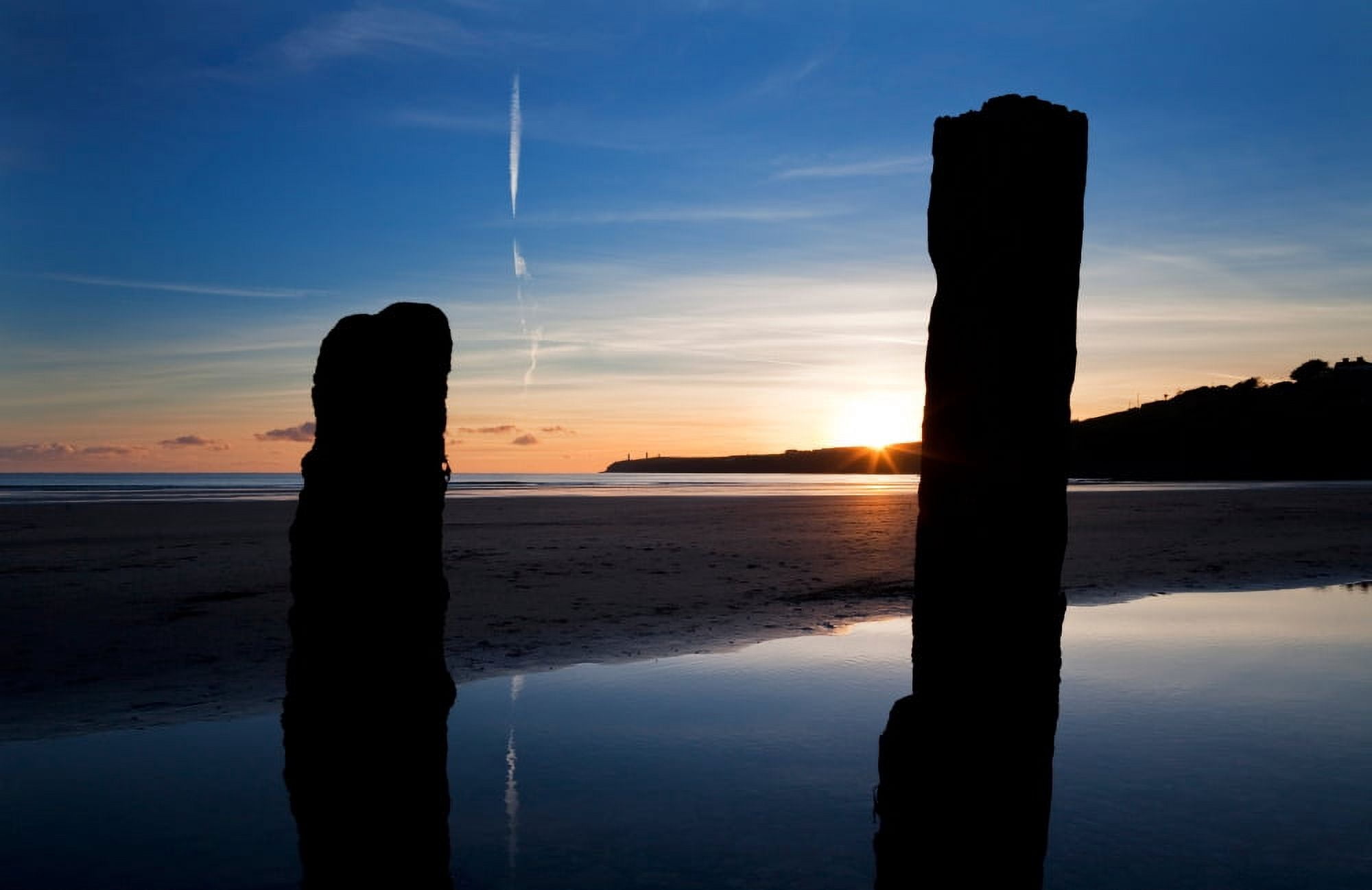 The Metal Man on Newtown Head Tramore County Waterford Ireland Canvas Art - Panoramic Images (27 x 9)