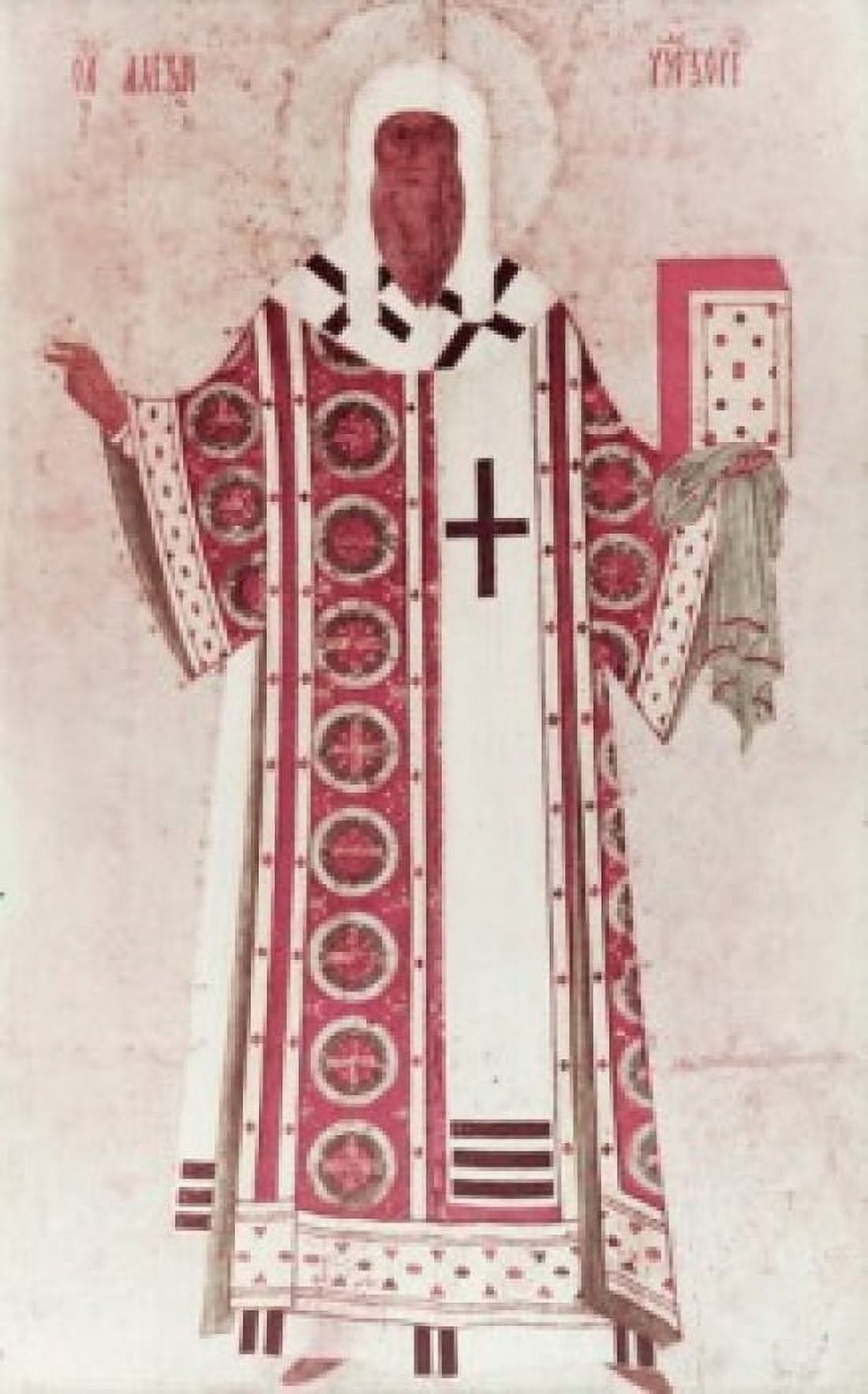 The Metropolitan Aleksei 15th Century Dionisius (15th C Russian) Icon Canvas Art - (18 x 24)