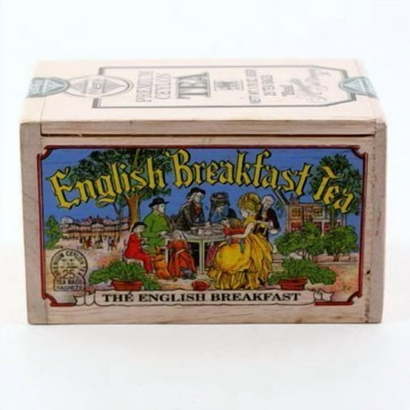 The Metropolitan Tea Company 62WD-618B-004 English Breakfast 25 Teabags in Wood Box