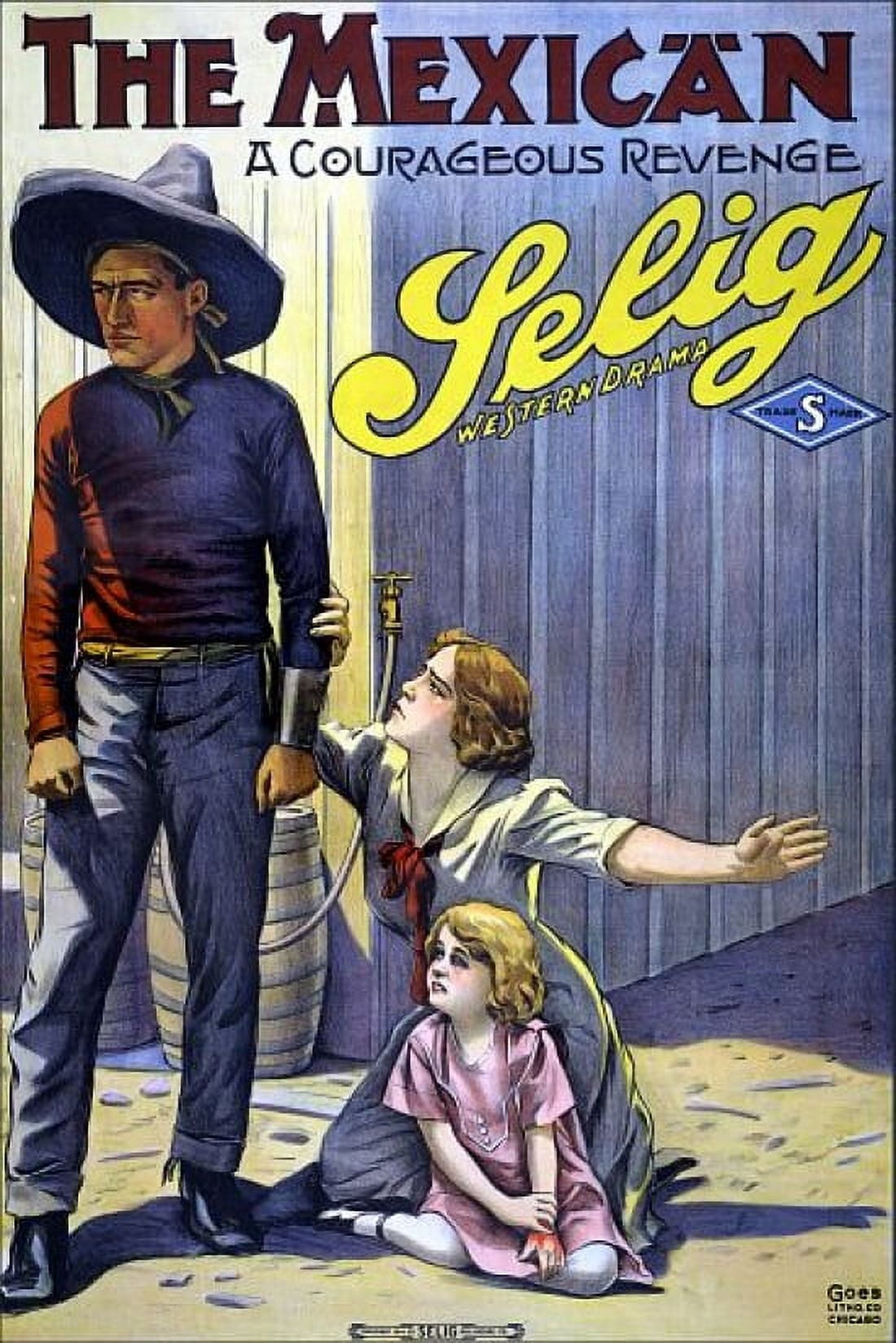The Mexican Selig Movie Canvas Art - (36 x 54)