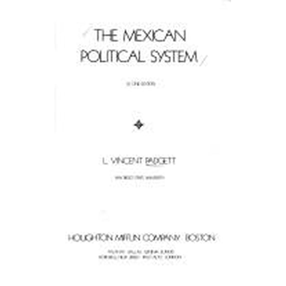Pre-Owned The Mexican political system Contemporary government series Paperback Leon Vincent Padgett