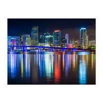 The Miami Skyline - Miami Florida Photography Unframed Wall Art Print 5 x 7 inches