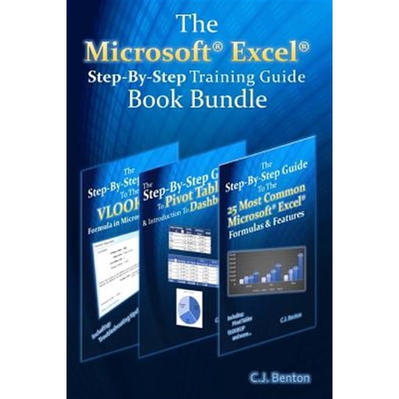 The Microsoft Excel Step-By-Step Training Guide Book Bundle