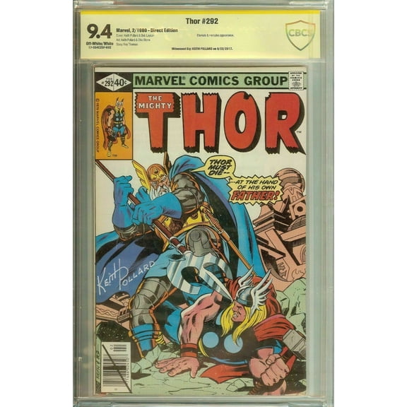 The Mighty Thor #292 CBCS 9.4 Signed by artist Keith Pollard