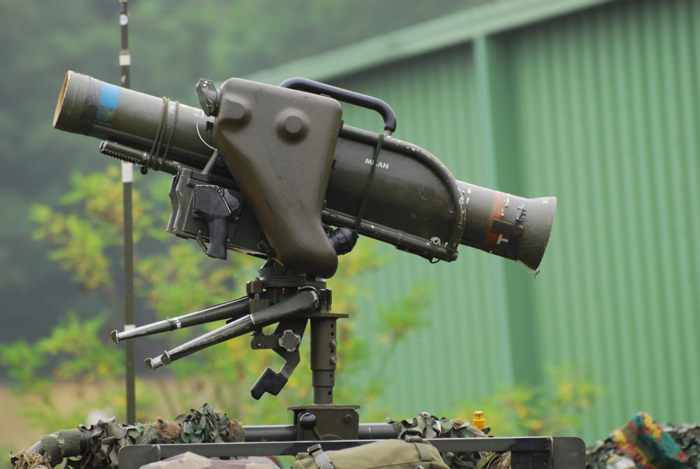 The Milan guided anti-tank missile system Canvas Art - Luc De JaegerStocktrek Images (17 x 12)