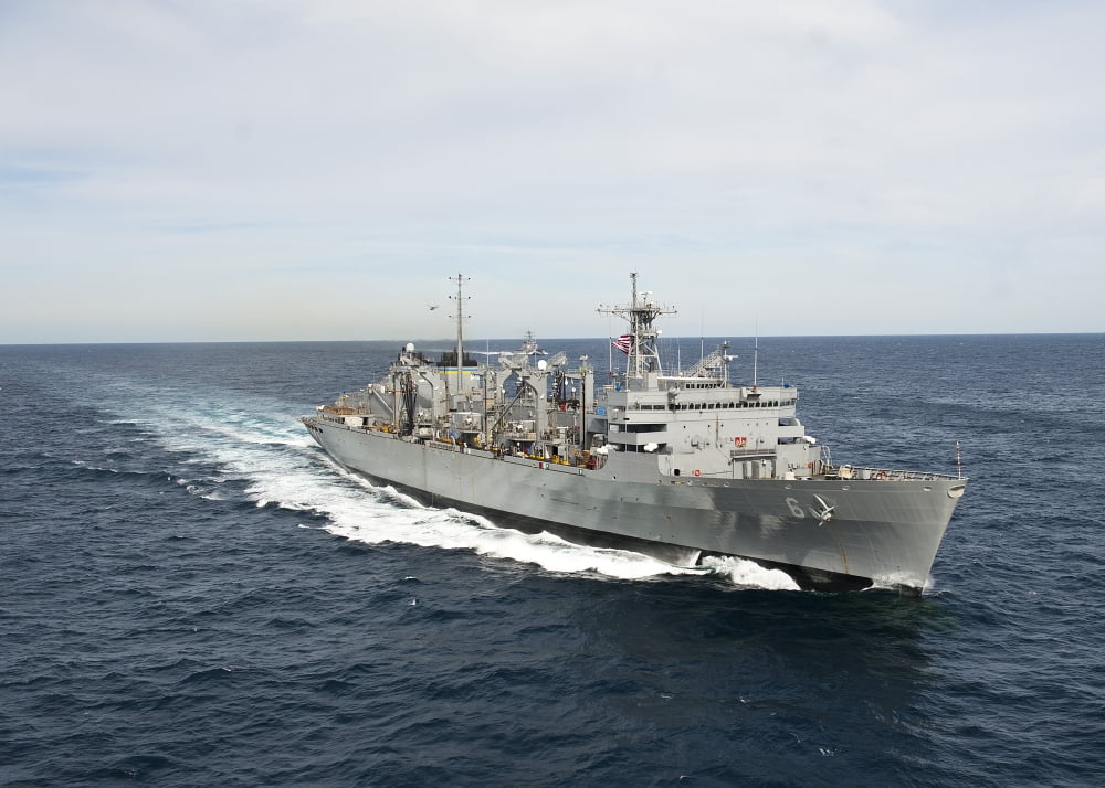 The Military Sealift Command fast combat support ship USNS Supply Canvas Art - Stocktrek Images (33 x 24)