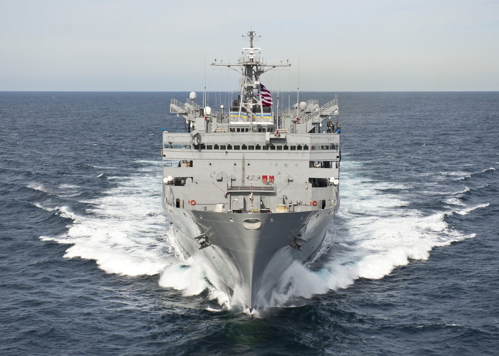 The Military Sealift Command fast combat support ship USNS Supply Canvas Art - Stocktrek Images (34 x 24)