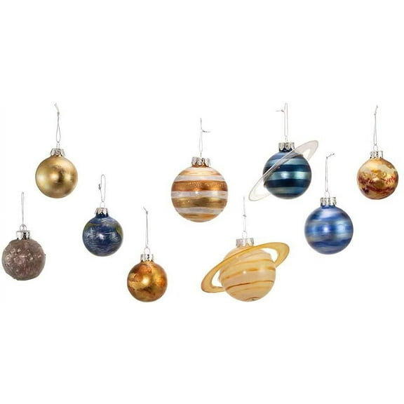 The Milky Way Solar System Planet Ornaments Set of 9